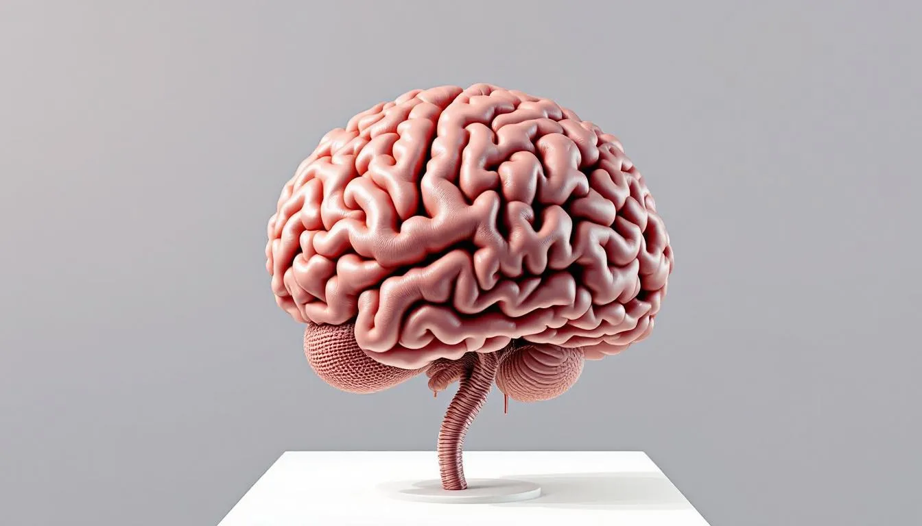 The image depicts a human brain, highlighting its complex structure and functions. Understanding the brain is essential in the context of autism spectrum disorders, as it plays a crucial role in communication skills, social interaction, and managing autism symptoms throughout life stages.