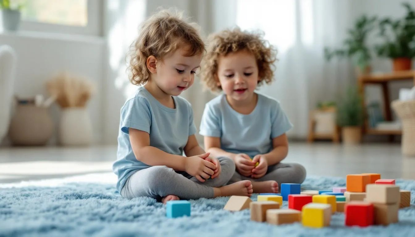 The image depicts a child with autism engaging in a sensory activity, surrounded by various materials like warm play dough and shaving cream, which are often used to address sensory needs and challenges. This scene highlights the importance of understanding fecal smearing behaviors and developing effective strategies for children with autism spectrum disorder.