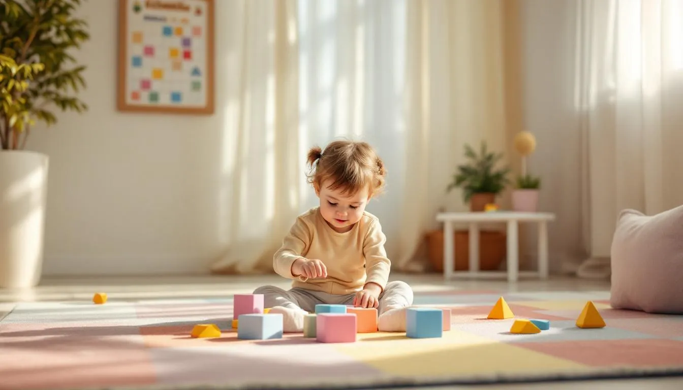 The image depicts a child with autism spectrum disorder engaging in repetitive movements, a common characteristic of the developmental disorder. This child appears focused and may be exhibiting both motor tics and other behaviors associated with neurological disorders, highlighting the unique challenges faced by individuals on the autism spectrum.